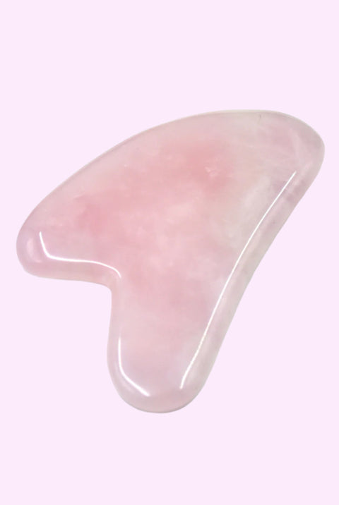 Rose Quartz Gua Sha Facial Tool / Scraping Device