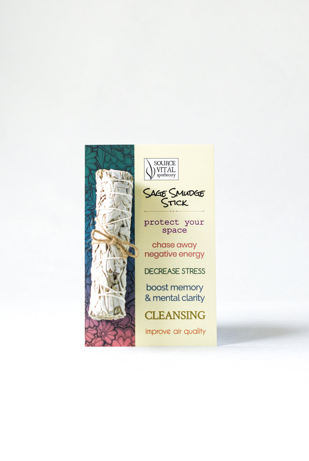 Sage Smudge Stick, Clear & Cleanse Your Space