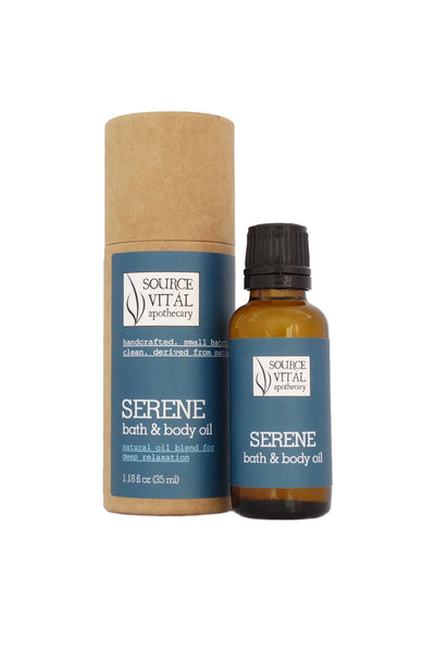 Serene Natural Bath & Body Oil for Deep Relaxation and Gentle Renewal