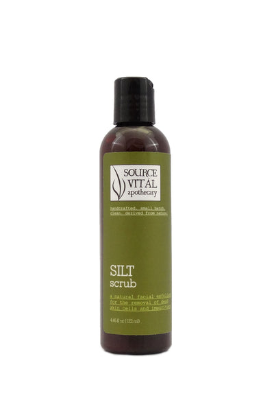 Silt Scrub, a Natural Facial Exfoliant, made with Colloidal Silt, Bentonite, Volcanic Scrub Particles, and Essential Oils