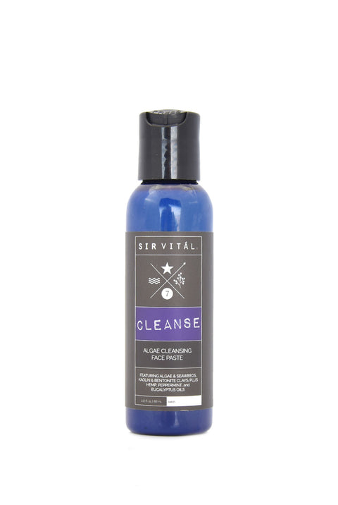 Sir Vital Natural & Organic Facial Cleanser Made with Seaweeds, Clays, Peppermint, and more.