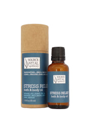 Stress Relief Natural Bath & Body Oil For Relaxation and Sense of Well-Being