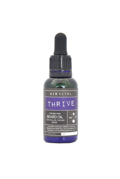 Sir Vital's THRIVE Beard Oil for a Fuller, Thicker Beard