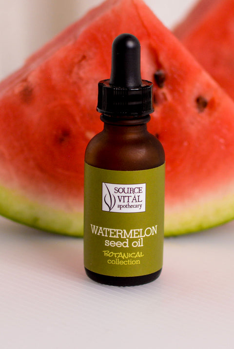 A Bottle Of Watermelon Seed Oil Packaging Of Natural Essential Oil Or Serum  For The Face With Watermelon On A White Background Stock Photo - Download  Image Now - iStock